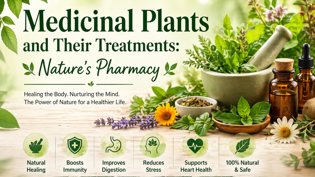 Medicinal Plants and Their Treatments : Nature’s Pharmacy